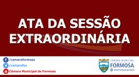 Ata das Sessões Extraordinárias do dia 30/10/18