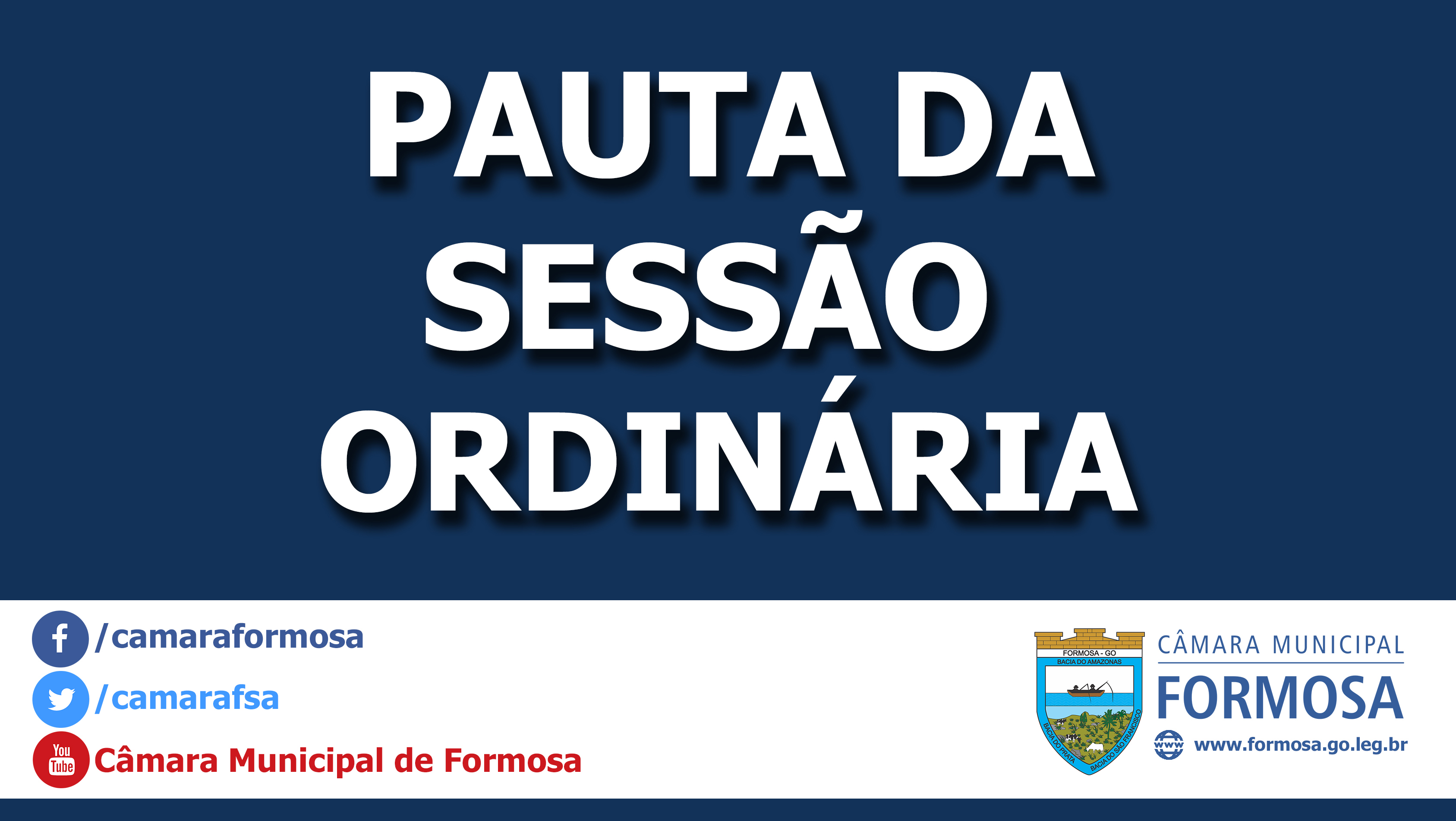 Pauta da Sessão Ordinária do dia 12/04/18