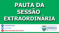 Pauta das Sessões Extraordinárias do dia 19/06/18