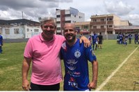 Vereadores Professor Shinayder e Marquim Araújo prestigiam torneio de futebol